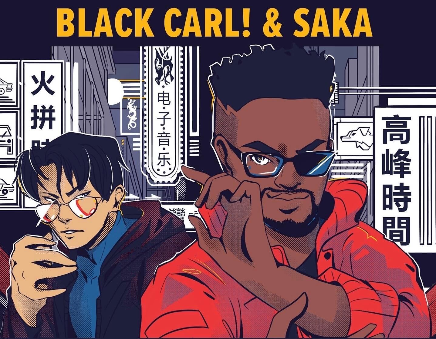Black Carl! And Saka Join Forces On the Colorful ‘Rush Hour’ EP